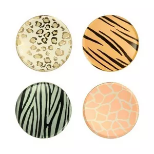 Petites Assiettes Motifs Animaux de la Savane