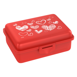 fizzy Fizzii Lunchbox mit Trennfach , Herzen  