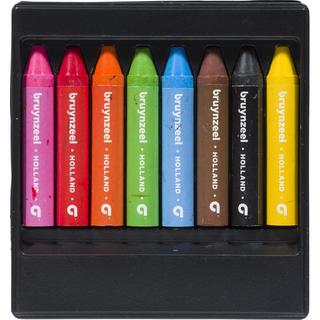 Bruynzeel BRUYNZEEL Wachsmalstifte, 8 Farben  