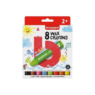 Bruynzeel BRUYNZEEL Wachsmalstifte, 8 Farben  