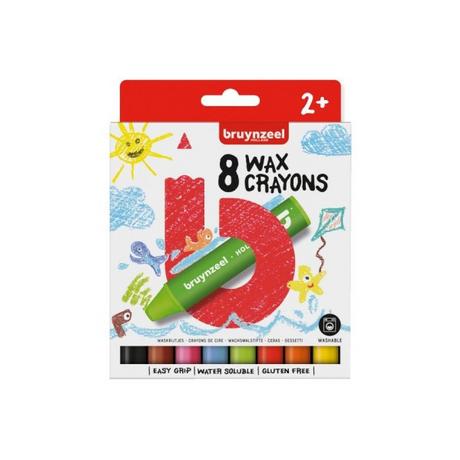 Bruynzeel BRUYNZEEL Wachsmalstifte, 8 Farben  