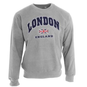 Pullover mit Aufschrift London England und Union Jack Design