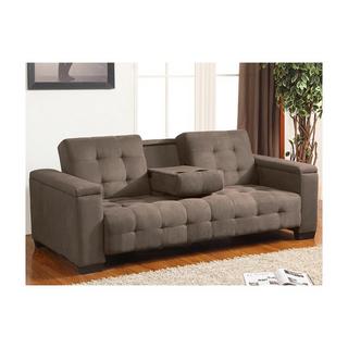 Vente-unique Schlafsofa Klappsofa 3Sitzer Microfaser DEVONSHIRE  