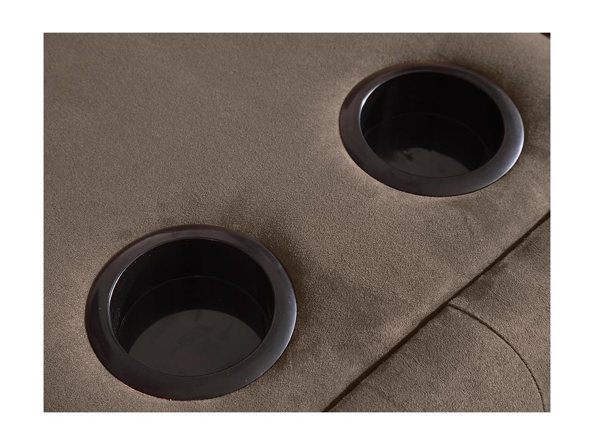 Vente-unique Schlafsofa Klappsofa 3Sitzer Microfaser DEVONSHIRE  