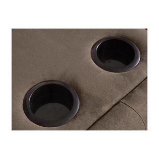 Vente-unique Schlafsofa Klappsofa 3Sitzer Microfaser DEVONSHIRE  