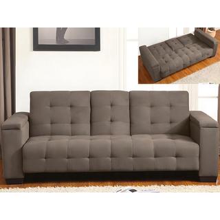 Vente-unique Schlafsofa Klappsofa 3Sitzer Microfaser DEVONSHIRE  