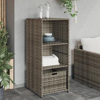 VidaXL Armoire de rangement de jardin rotin synthétique  