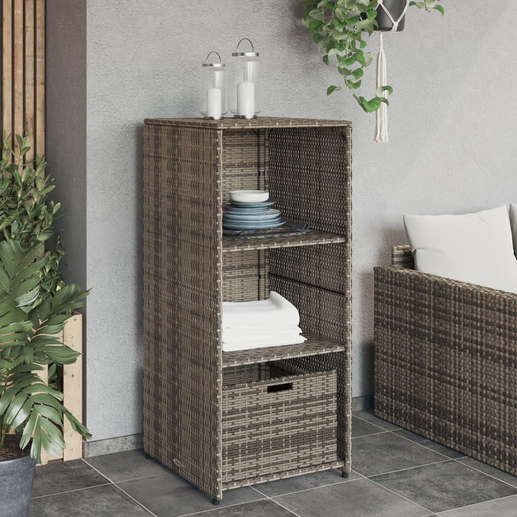 VidaXL Armoire de rangement de jardin rotin synthétique  