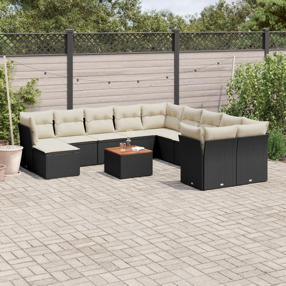 VidaXL set divano da giardino Polirattan  