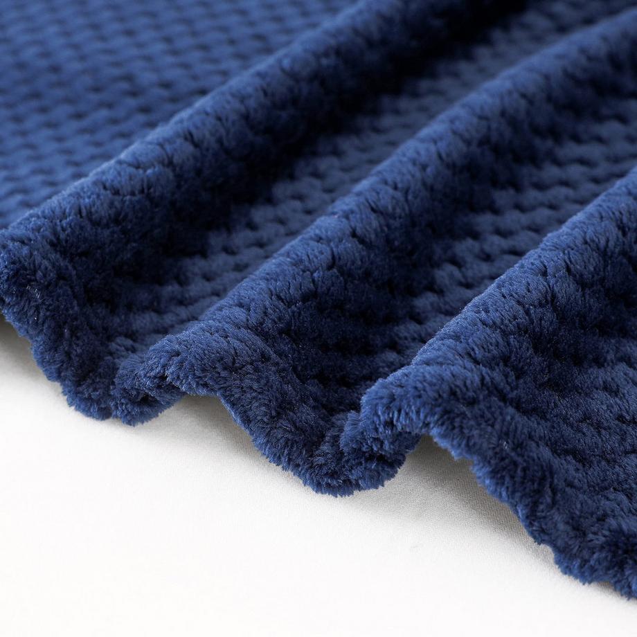 Alopini Coperta in pile super morbida e calda con motivo a nido d'ape  