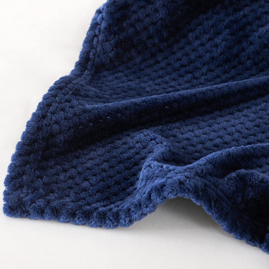 Alopini Coperta in pile super morbida e calda con motivo a nido d'ape  