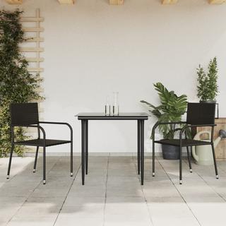 VidaXL set da pranzo da giardino Polirattan  