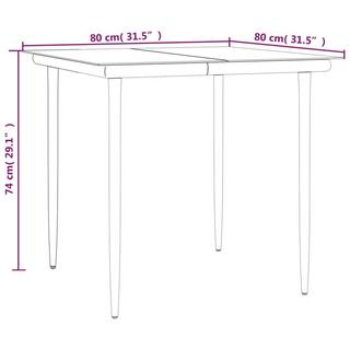 VidaXL Garten-essgruppe poly-rattan  