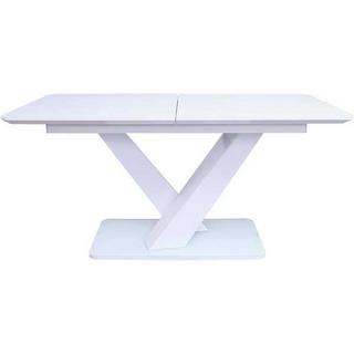 mutoni Table extensible haute brillance 200x90x77 blanc  