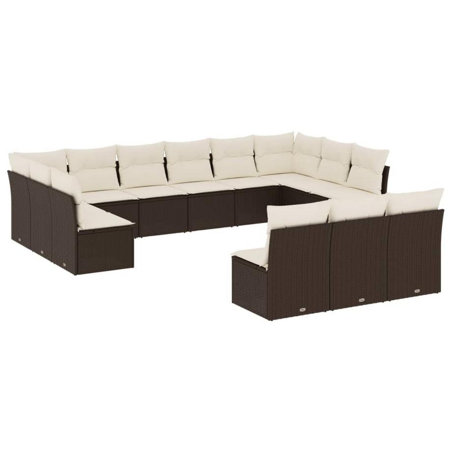 set divano da giardino Polirattan