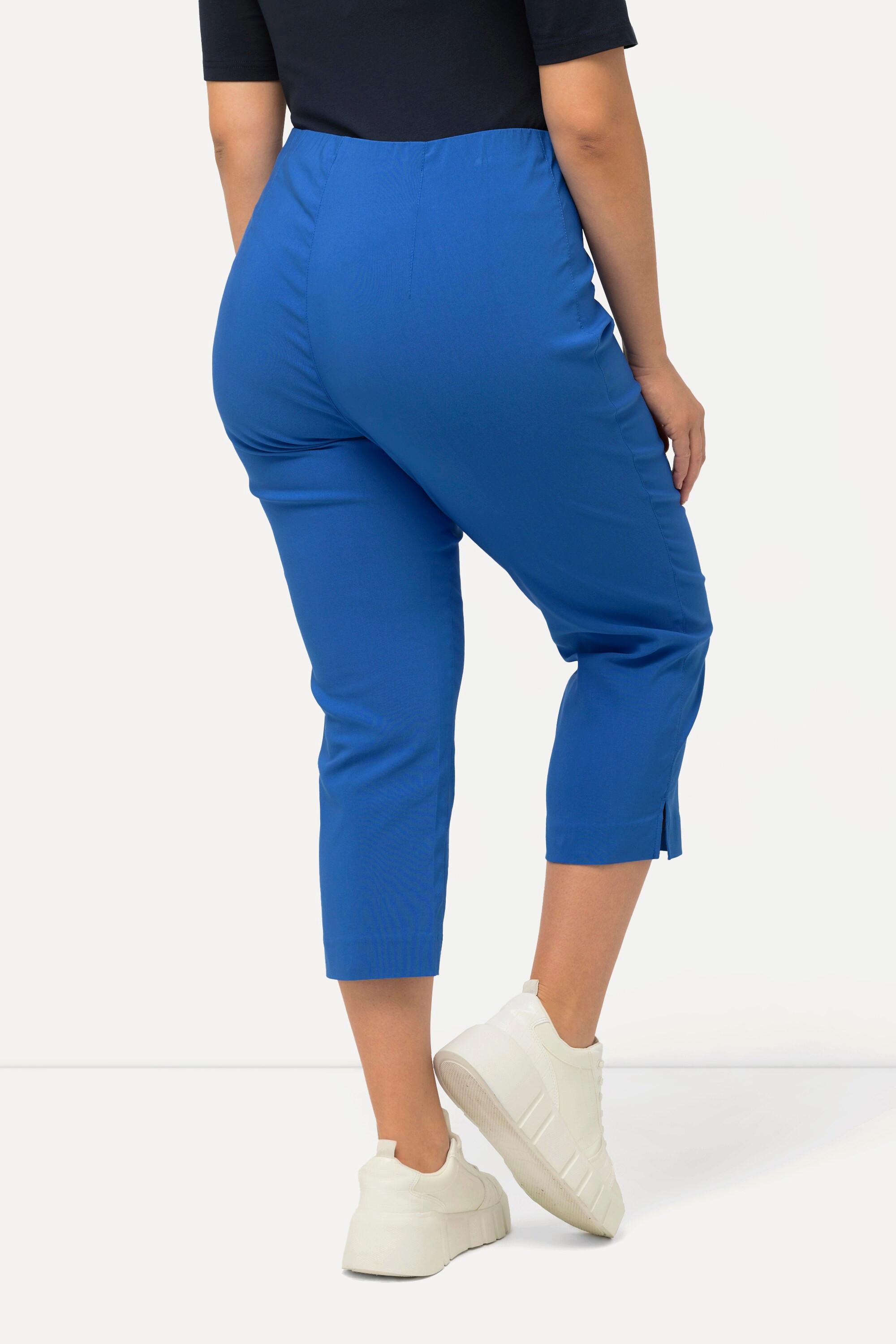 Ulla Popken  Pantalon en bengaline stretch, longueur 3/4 et taille élastique 