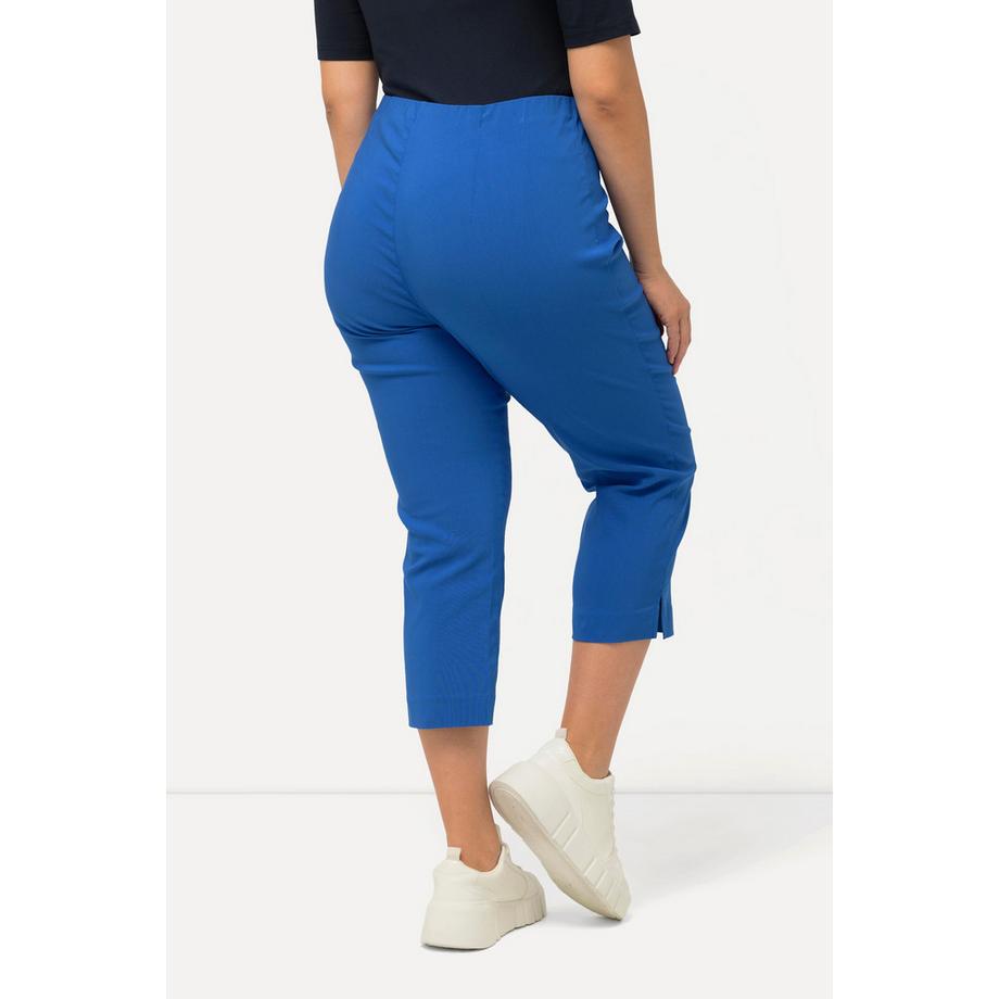 Ulla Popken Pantalon Bengalina Longueur Mollet Coupe Droite Taille Élastique  