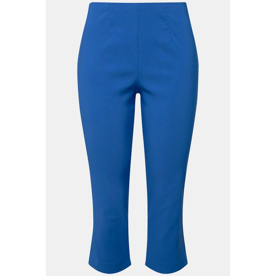 Ulla Popken Pantalon Bengalina Longueur Mollet Coupe Droite Taille Élastique  