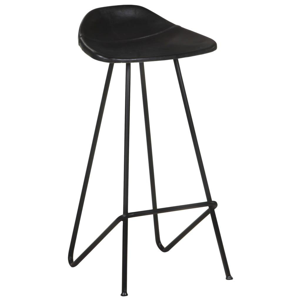 VidaXL Tabouret de bar cuir  