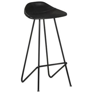 VidaXL Tabouret de bar cuir  