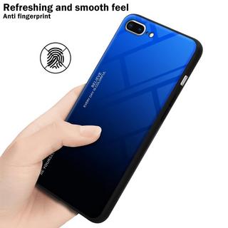 Cadorabo  Housse compatible avec Apple iPhone 7 PLUS / 7S PLUS / 8 PLUS - Coque de protection bicolore en silicone TPU et dos en verre trempé 