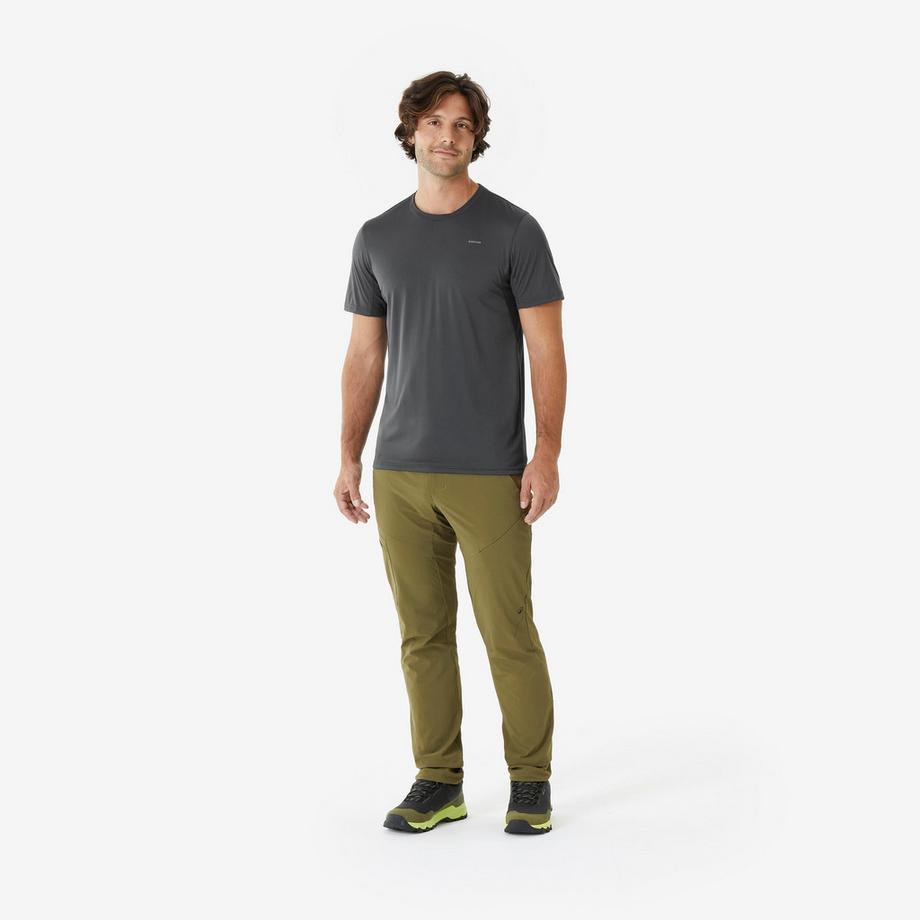 QUECHUA  Kurzarmshirt - Wandershirt  kurzarm Synthetik - MH100 