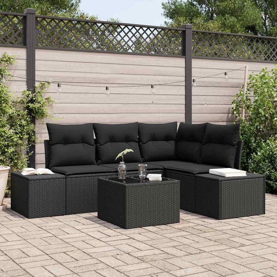 VidaXL Ensemble de canapé de jardin poly rattan  