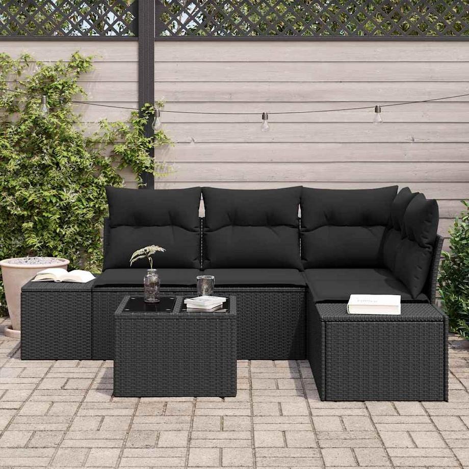 VidaXL Ensemble de canapé de jardin poly rattan  