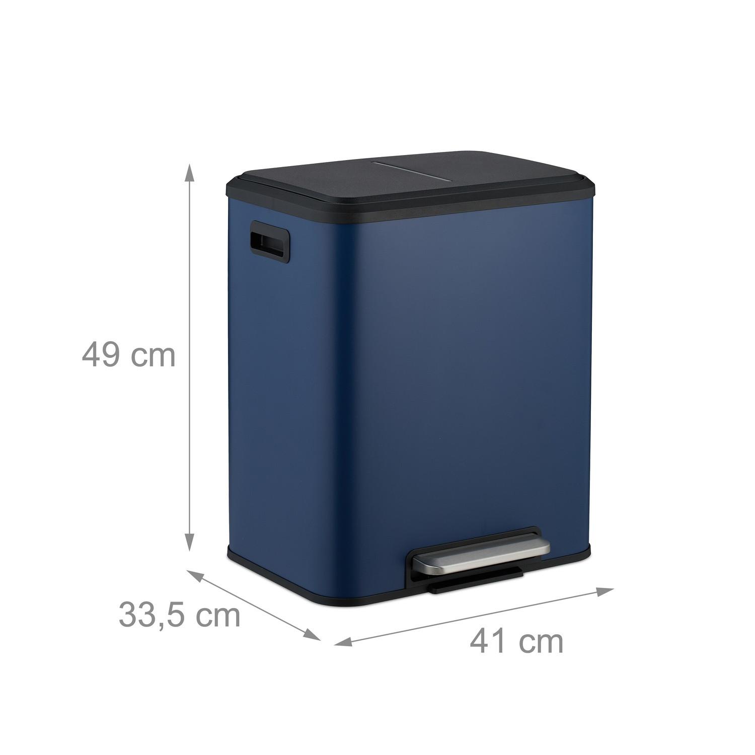 Northix Pattumiera da cucina, doppio scomparto  