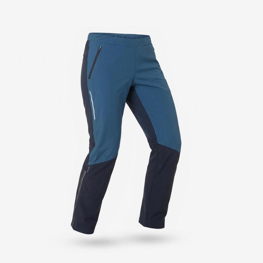 Pantalon de ski de fond coupe-vent homme, PANT 500 vert foncé