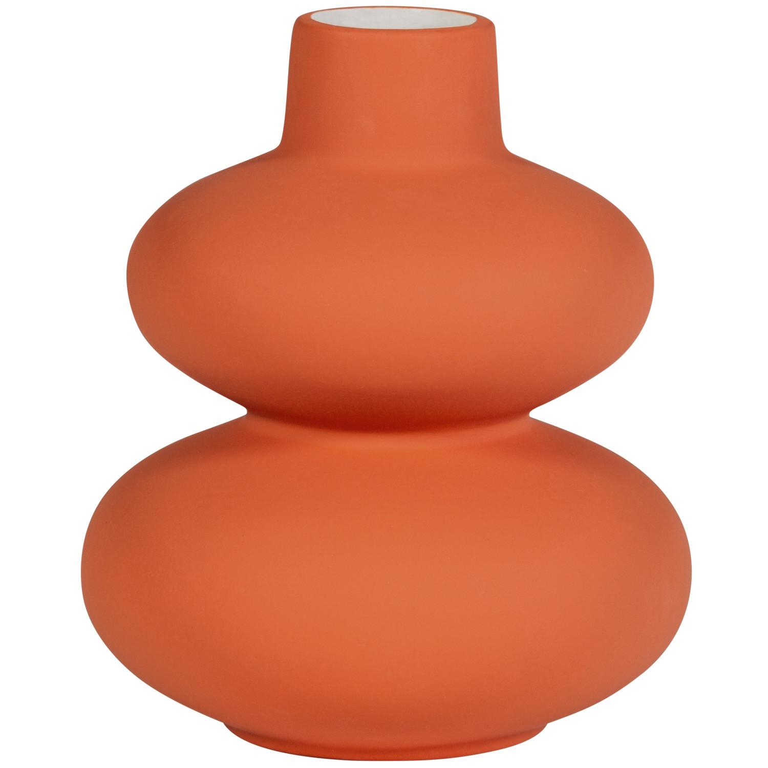 mutoni Vaso Sensual ceramica arancione bruciato 19  