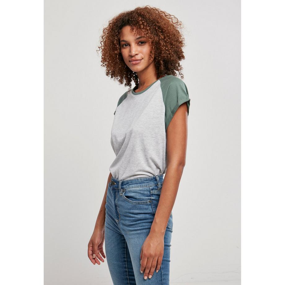 URBAN CLASSICS Kontrast Raglan Kurzarm T-Shirt  
