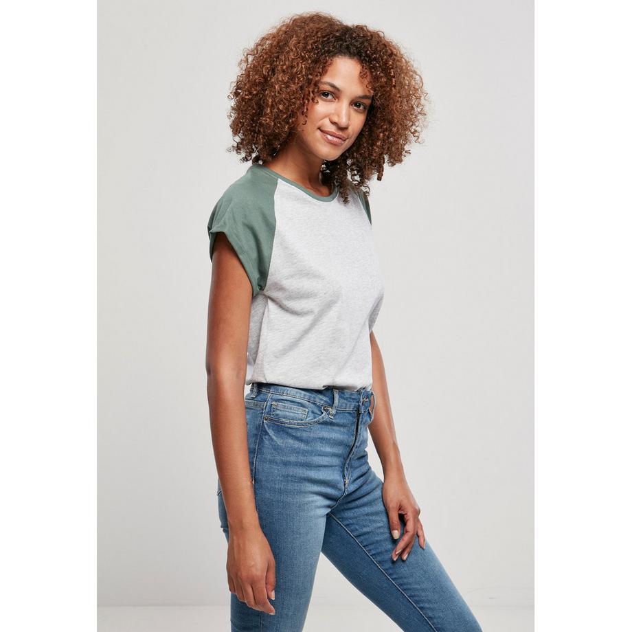 URBAN CLASSICS Kontrast Raglan Kurzarm T-Shirt  