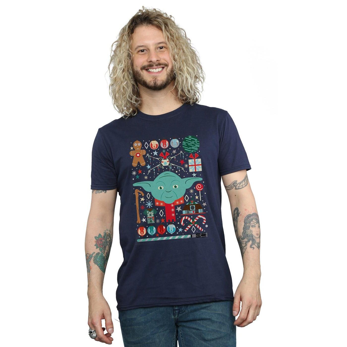 STAR WARS  Tshirt YODA CHRISTMAS 