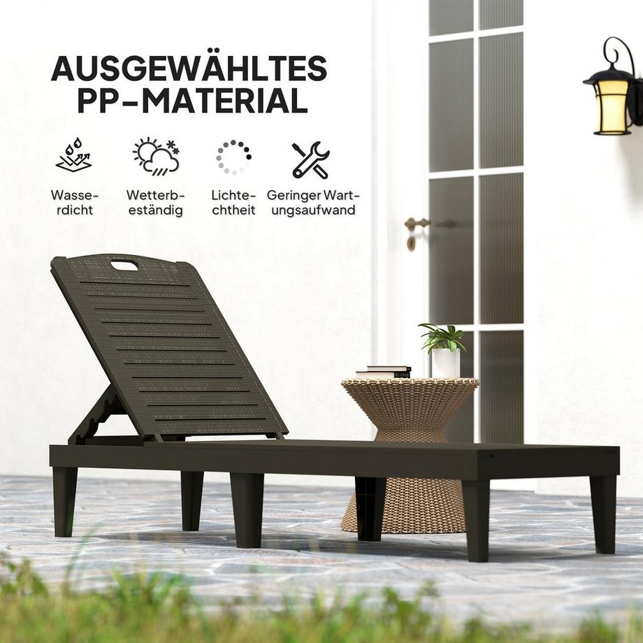 Outsunny Sonnenliegen-Set  