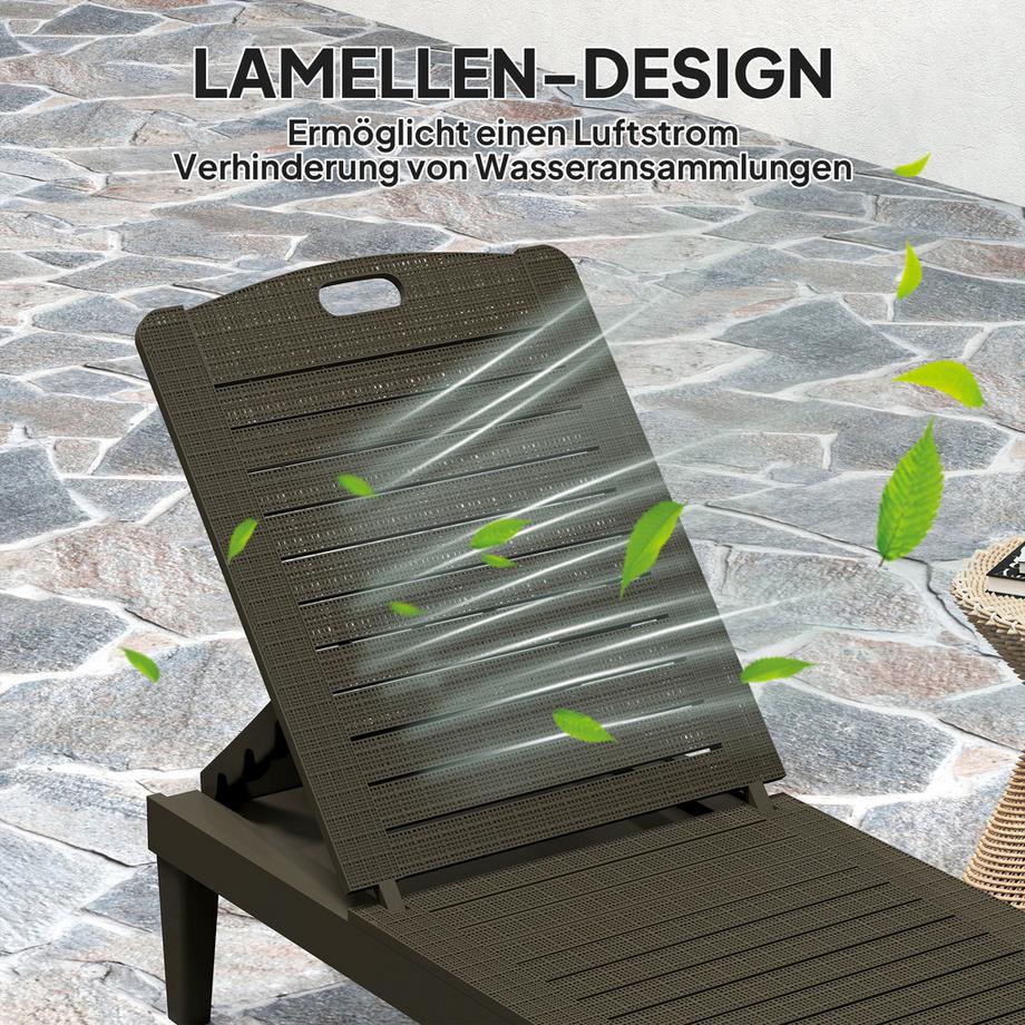 Outsunny Sonnenliegen-Set  