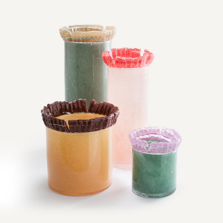 AM.PM Glasvase mit Meisselschnitt H26  