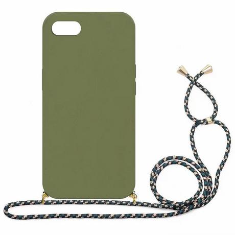 mobileup  Eco Case mit Kordel iPhone 6 Plus  7 Plus  8 Plus - Military Green 