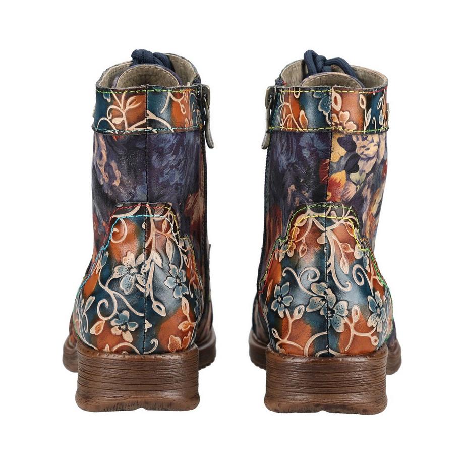 Laura Vita Blumenmuster Stiefelette  