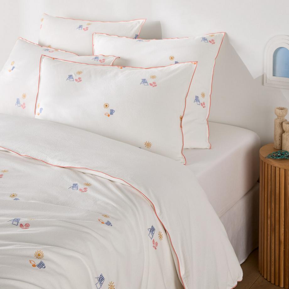 La Redoute Intérieurs Somero Copripiumino Cotone Vintage Ricamato  