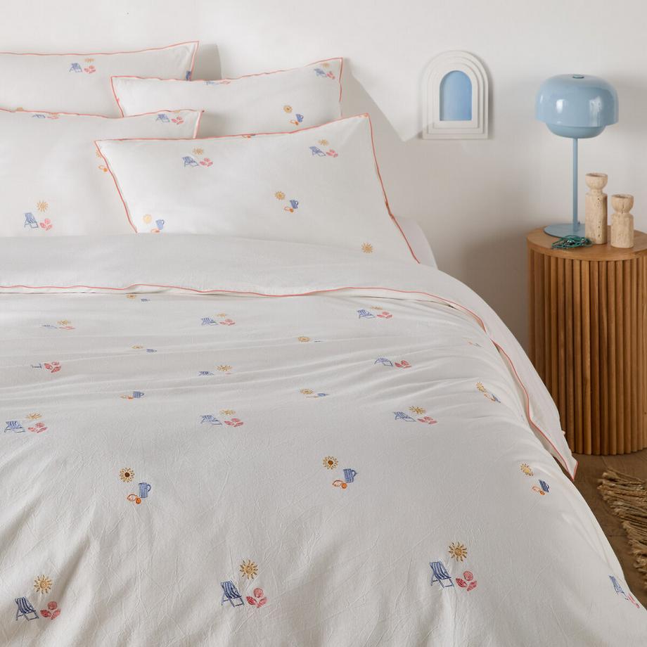 La Redoute Intérieurs Somero Copripiumino Cotone Vintage Ricamato  