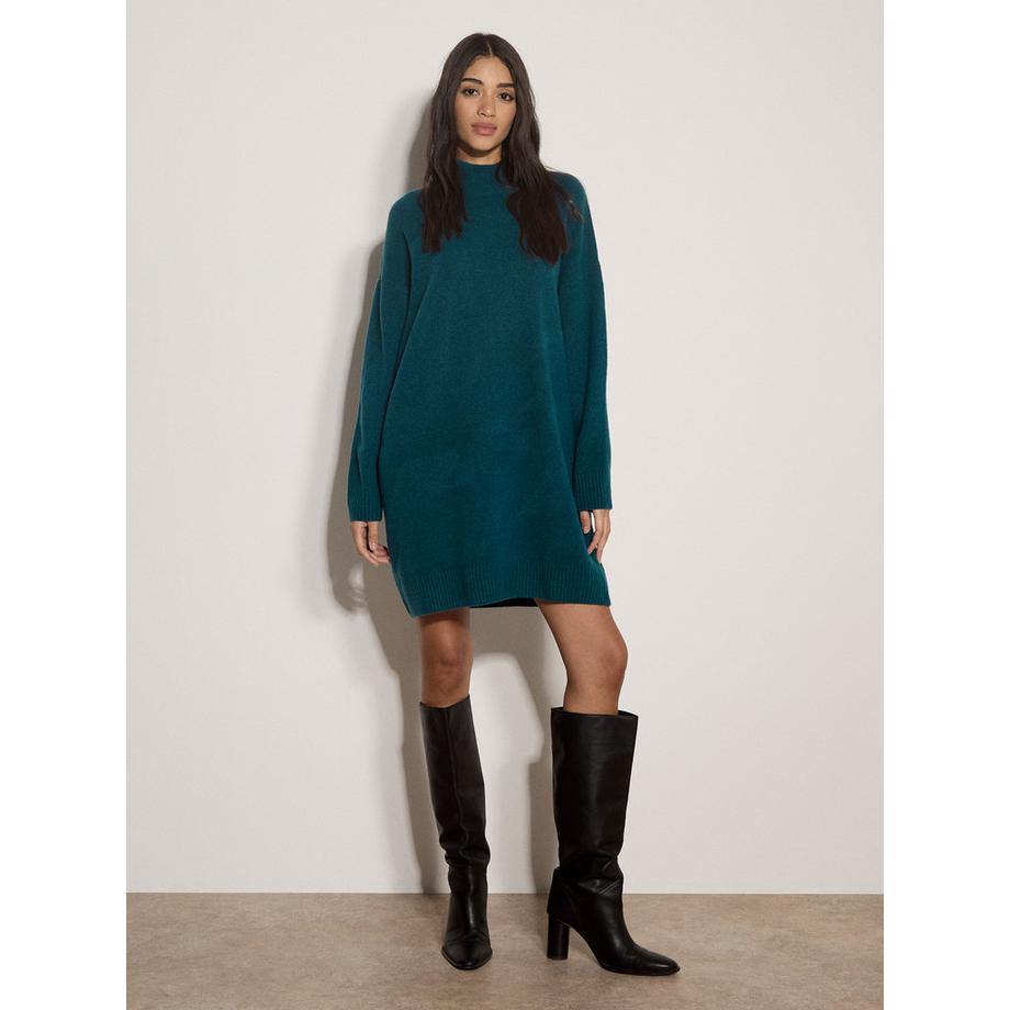 APRICOT Mini-robe oversize en maille bouclée douce  