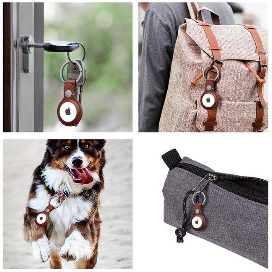 DECODED AirTag Ring Leather AirTag Echtleder Schlüsselanhänger 