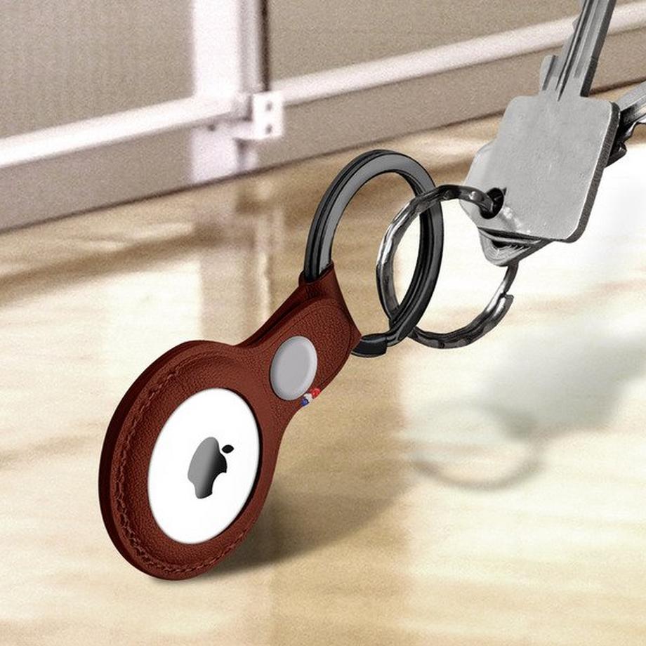 DECODED AirTag Ring Leather AirTag Echtleder Schlüsselanhänger 