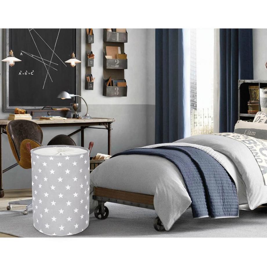 Alopini Paniers à Linge de Rangement Ronds Pliables, Coton  