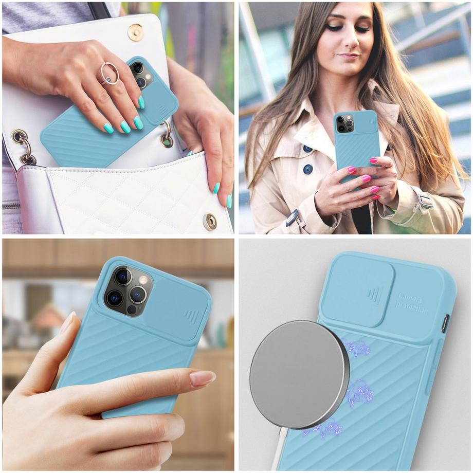 Cadorabo  Hülle für Apple iPhone 12 PRO MAX TPU Silikon und Kameraschutz 