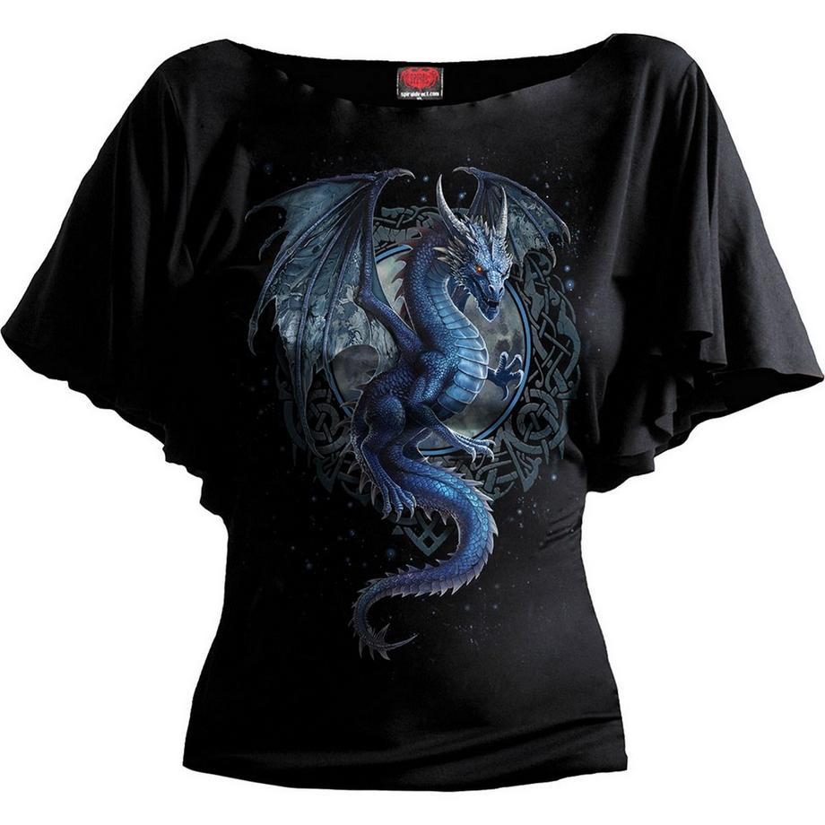 Latin Storm Dragon Top Scollo A Barchetta