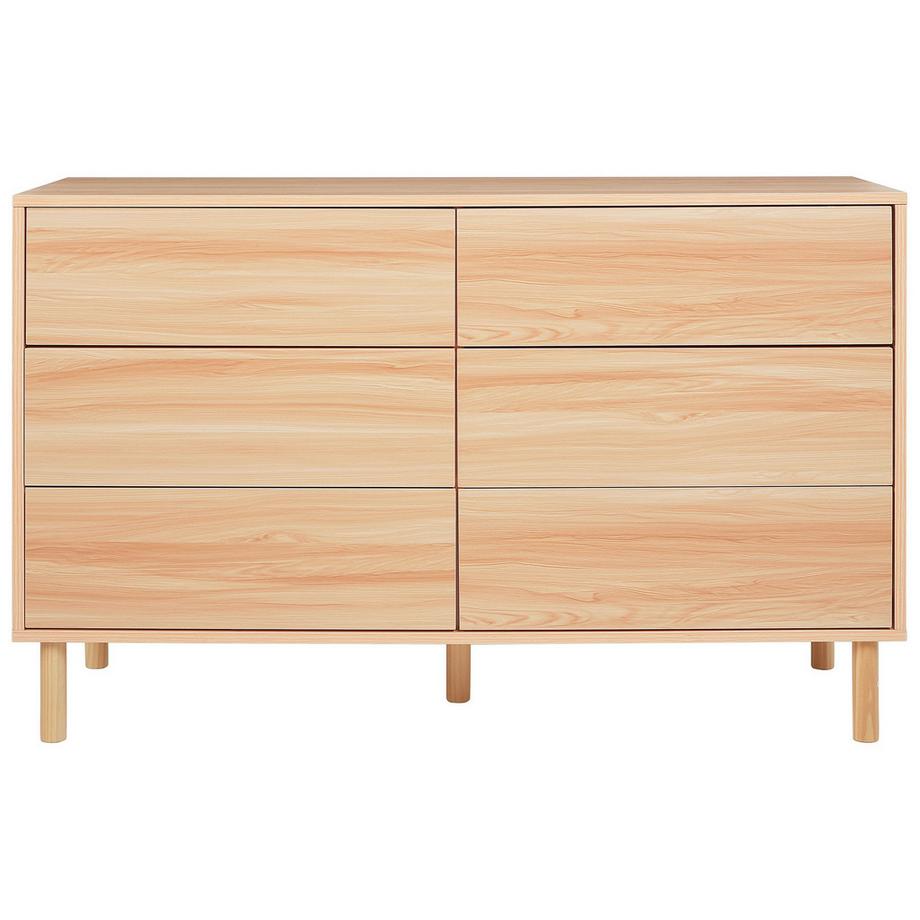 Beliani Kommode mit 6 Schubladen aus Faserplatte Klassisch SHARPE  