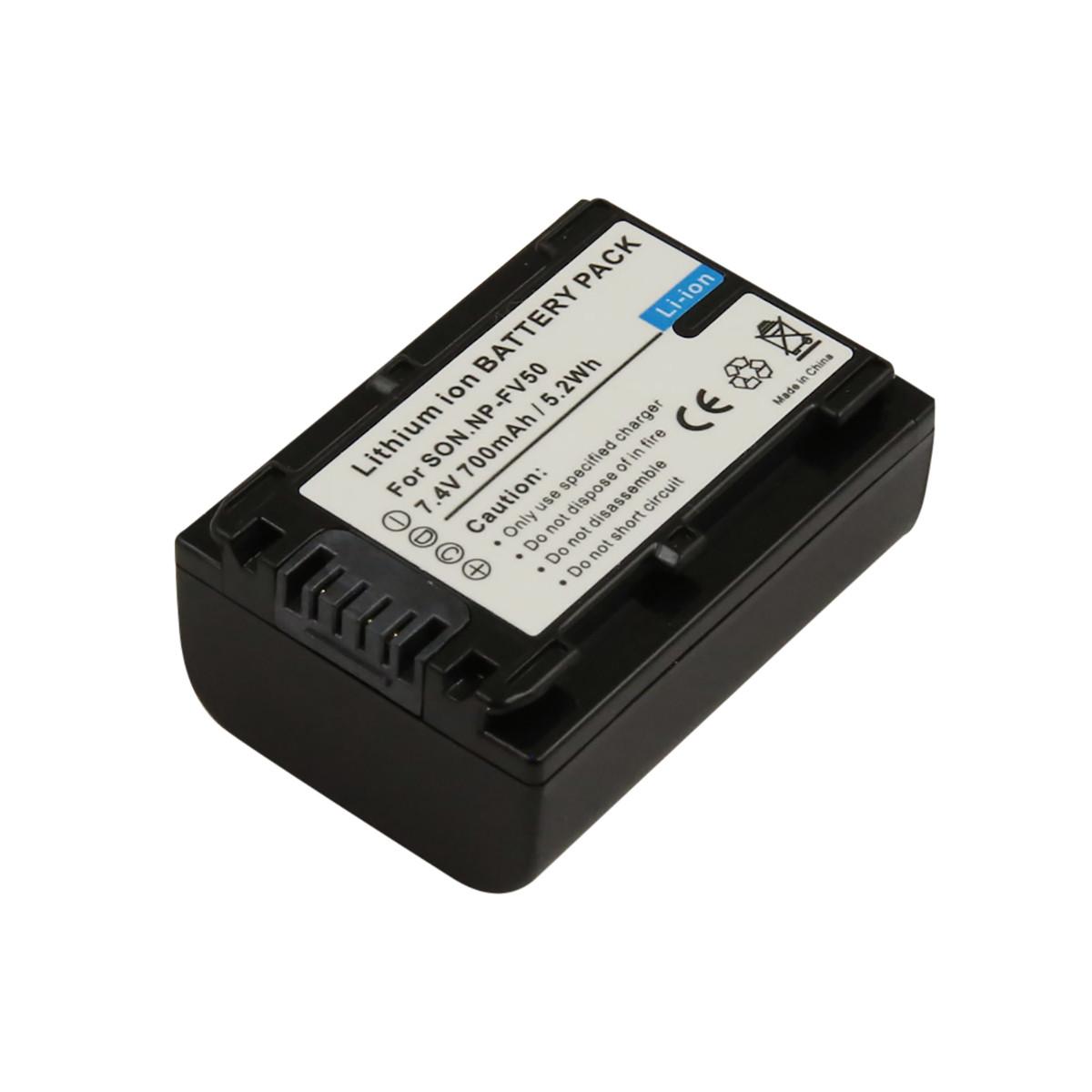 Avizar  Sony NP-FV50 Batteria per fotocamera Li-ion 7.4V 700mAh 5.2Wh 