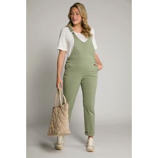 Ulla Popken  Salopette Mandy, jambe large, coton bio 